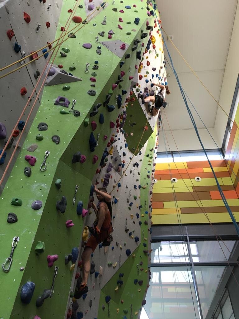 Kletterwand Liefrauenschule | © DAV Sigmaringen, Elena Tögel