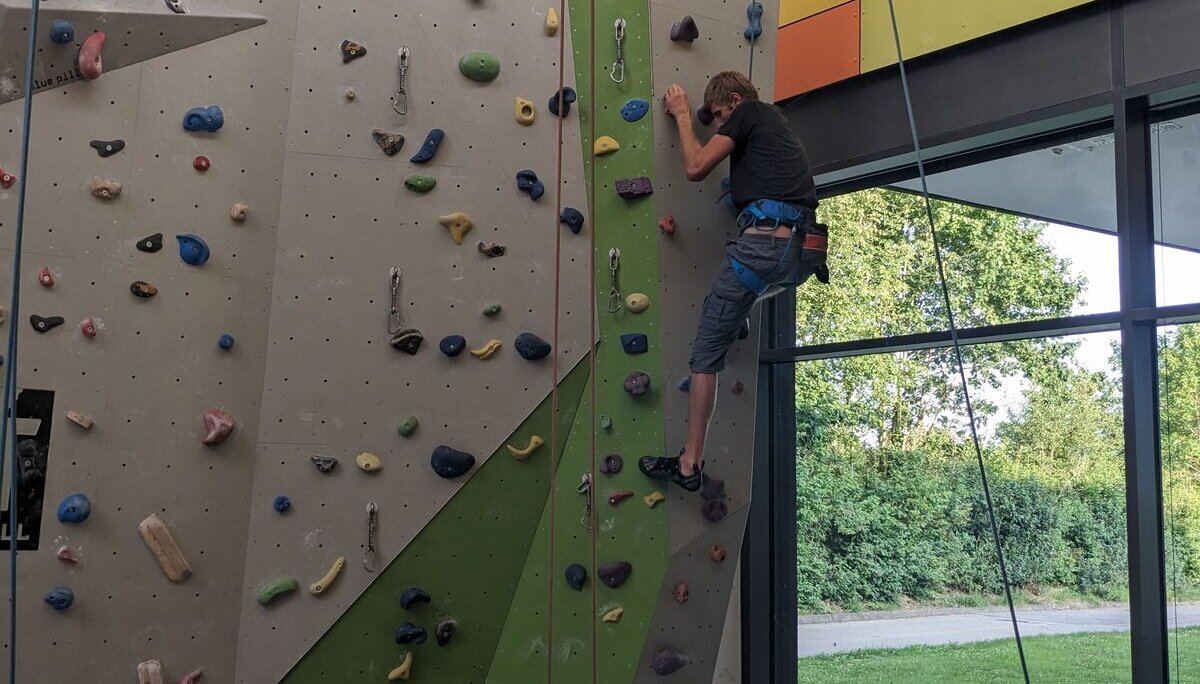 Kletterwand Liefrauenschule | © DAV Sigmaringen, Elena Tögel