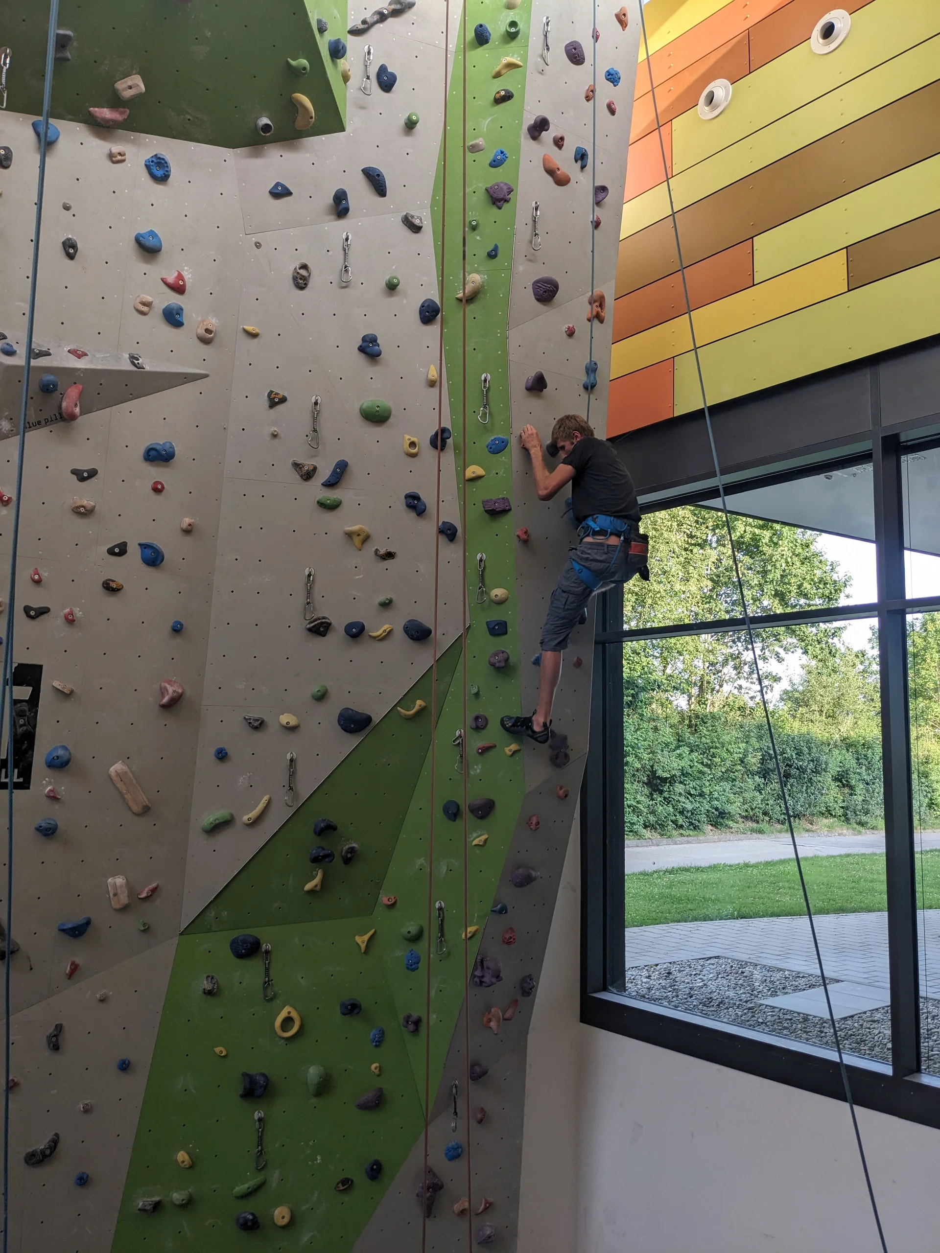 Kletterwand Liefrauenschule | © DAV Sigmaringen, Elena Tögel