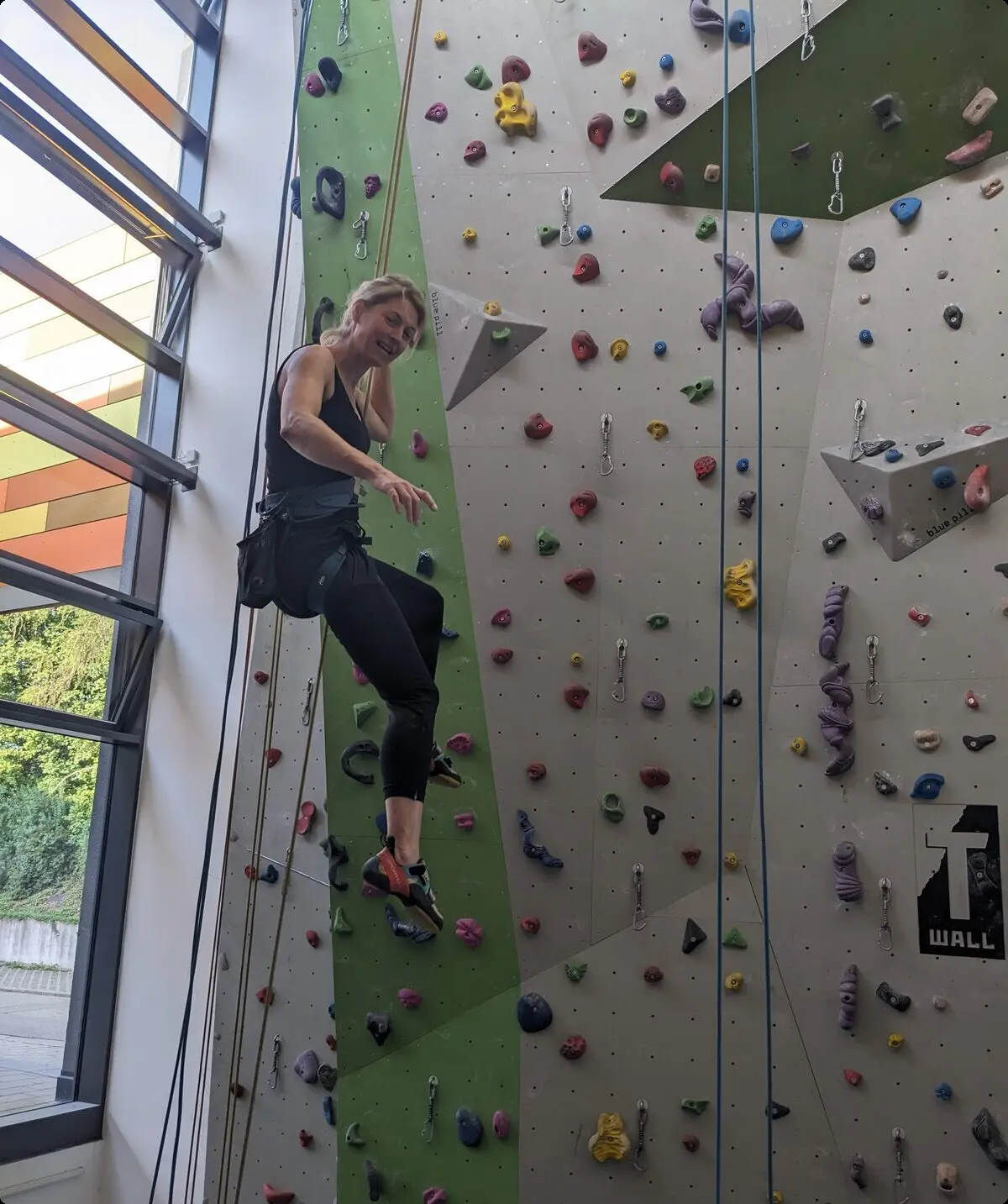 Kletterwand Liefrauenschule | © DAV Sigmaringen, Elena Tögel