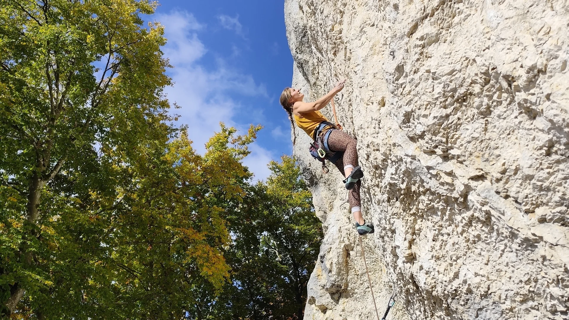 Klettern im Donautal | © DAV Sigmaringen / Elena Besch
