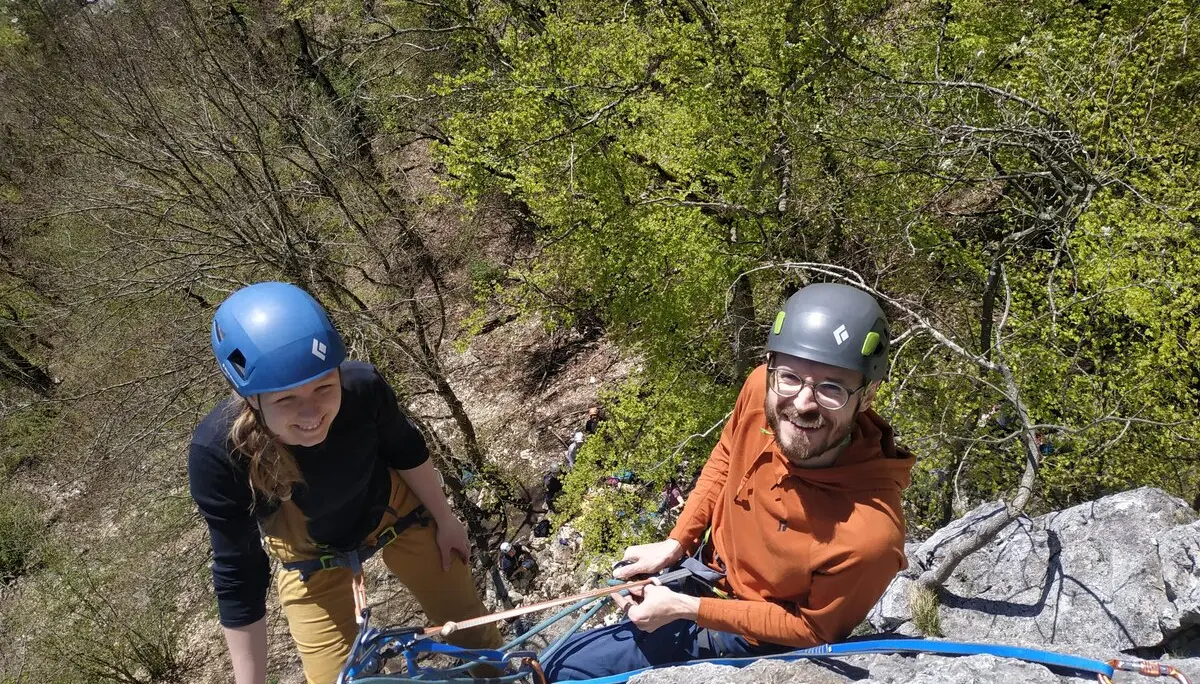 Mehrseillängenkurs DAV Sigmaringen Donautal 2024 | © DAV Sigmaringen / Elena Besch