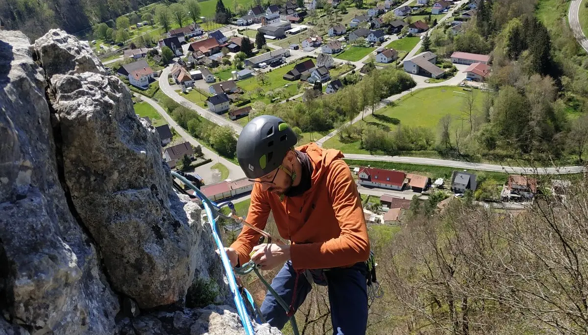 Mehrseillängenkurs DAV Sigmaringen Donautal 2024 | © DAV Sigmaringen / Elena Besch