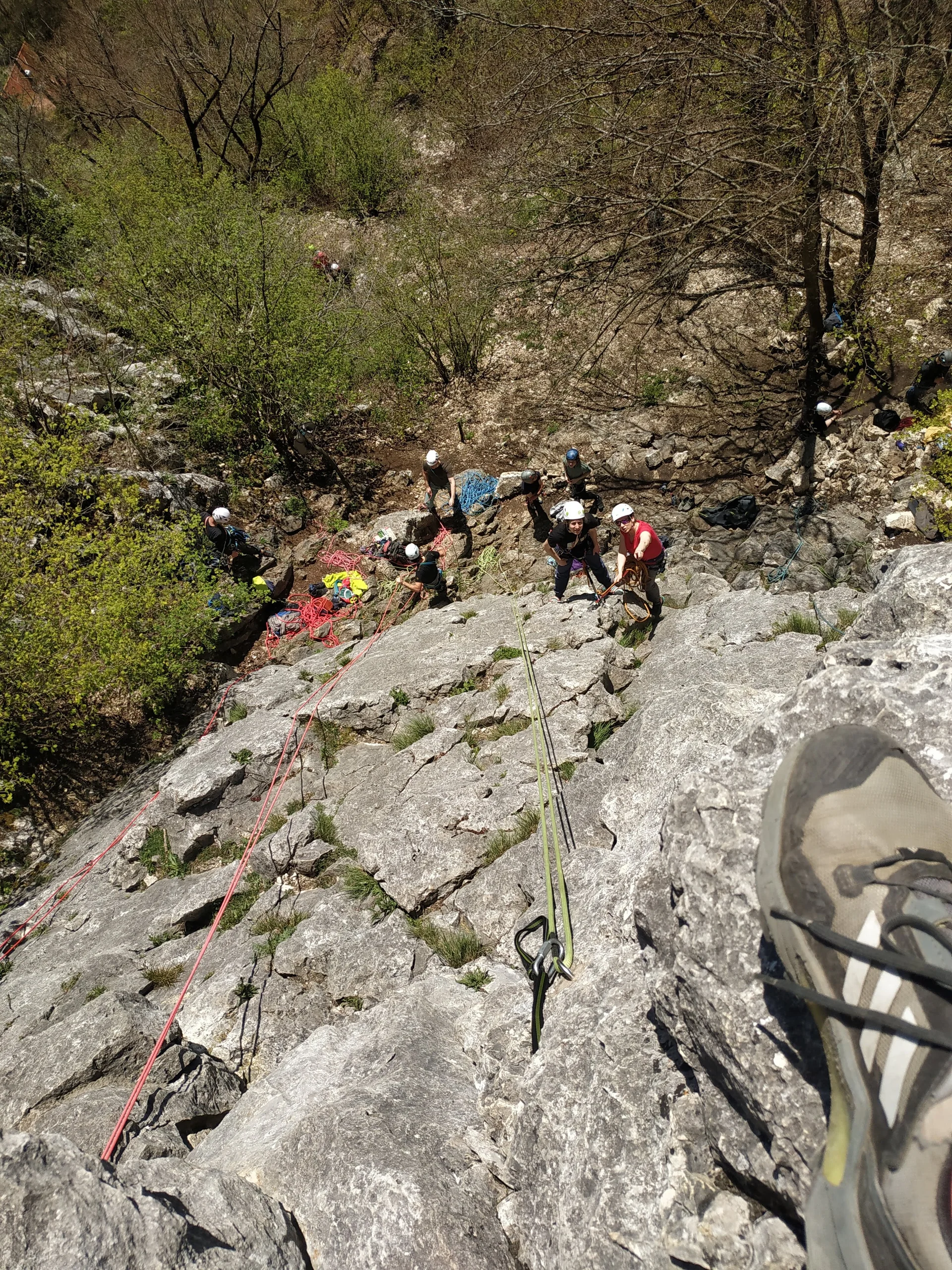 Mehrseillängenkurs DAV Sigmaringen Donautal 2024 | © DAV Sigmaringen / Elena Besch
