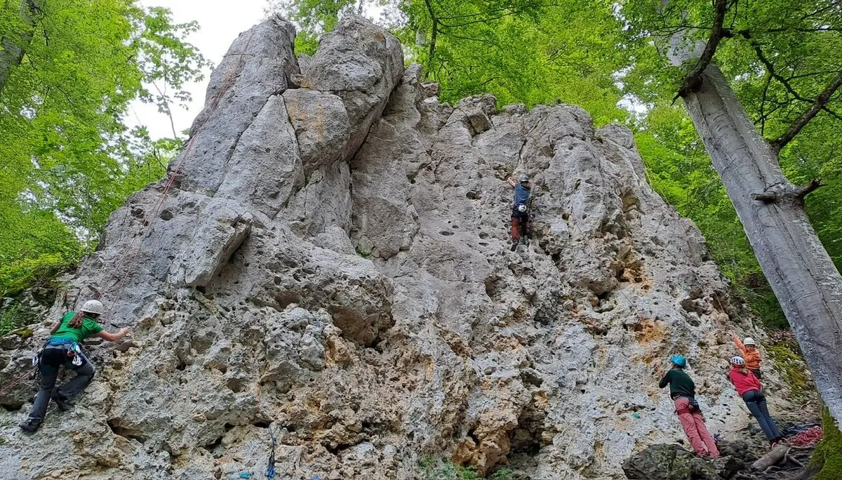 Klettern am Stuhlfels | © DAV