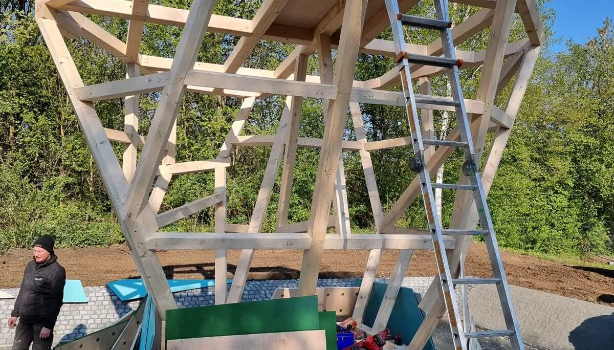 Bolderturm, Rohbau | © DAV Sigmaringen, Robert Wolf