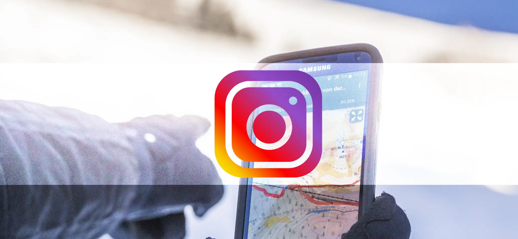 Handy mit Social-Media-icon | © DAV /Silvan Metz